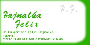 hajnalka felix business card